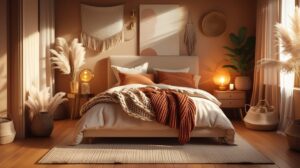 Phoenix 10 cozy warmtoned bedroom with soft ambient lighting e 3